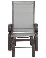 Garden Chair BORGIO Metal Brown/ Grey_752410