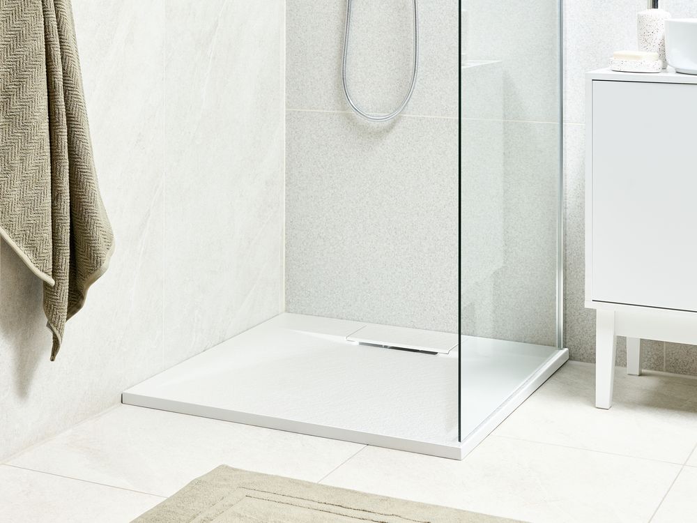 Dusjkar AZZURRO 80 x 80 x 3 cm Hvit