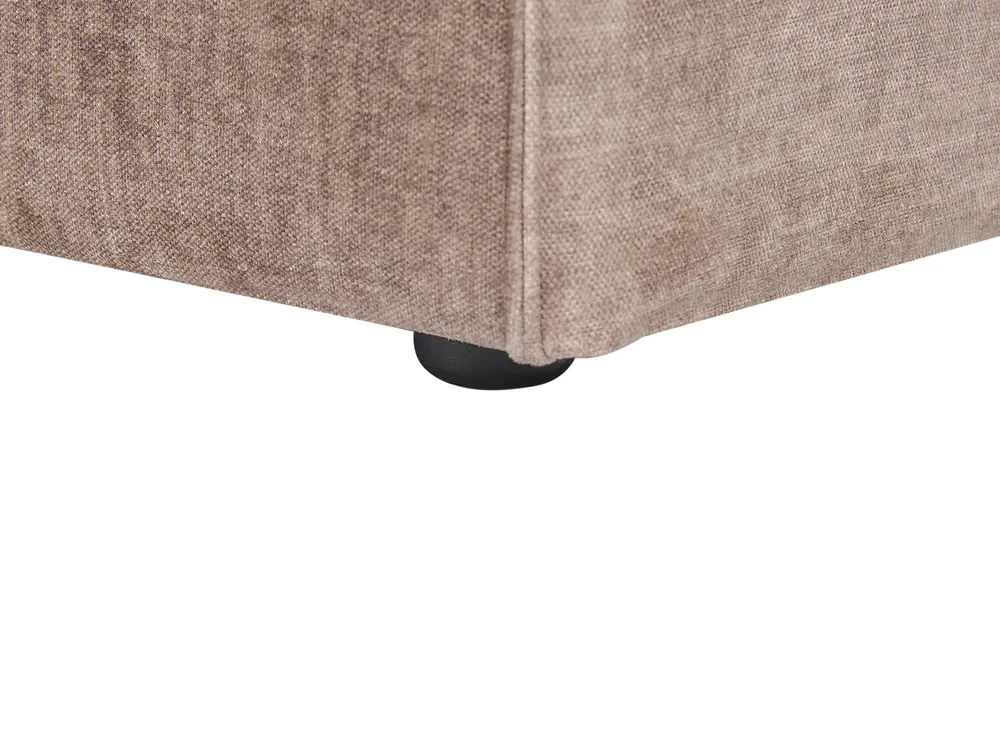Modular Corner Sofa 3 Seater HELLNAR Fabric Light Brown Left Hand_912310