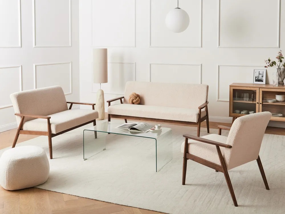 Sohva 2-istuttava ESRUM Buklee Tummanruskea/beige_1022931