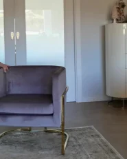 Armchair SIRKKA Velvet Grey_975258