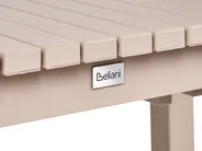 Utdragbart trädgårdsmatbord ARDESIO 160/220 cm 90 cm Metall Sandbeige_1064687