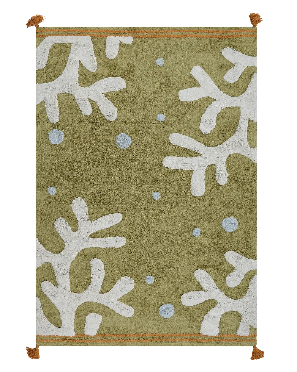 Barneteppe JAJPUR  Grønn 140 x 200 cm Bomull