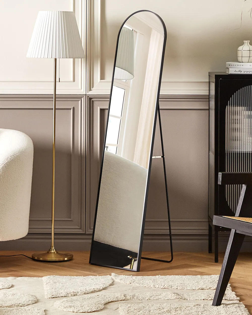 Standing Mirror BAGNOLET 150 cm Metal Black