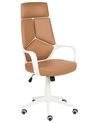 Office Chair DELIGHT Faux Leather Sand Beige