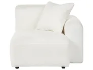 Modular Corner Sofa 3 Seater HEDE Boucle White Right Hand_1091889
