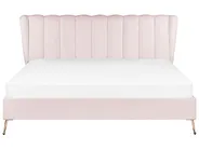 Sänky sametti MIRIBEL 180 x 200 cm Pastellipinkki_870553