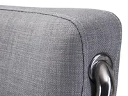 Waterbed Fabric PARIS 140 x 200 cm (EU Double) Grey_757299