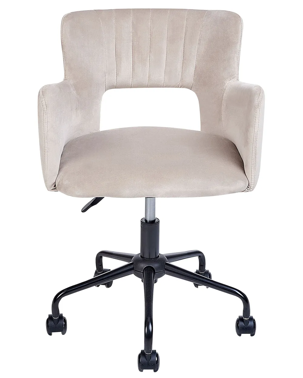 Skrivbordsstol SANILAC II Sammet Taupe_855171