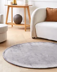 Matta GESI II Ljusgrå ø 140 cm Viskos_868807