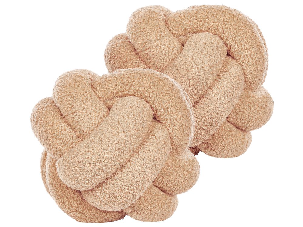 Koristetyynysetti 2 kpl MALNI 19 x 19 cm Buklee Beige Hillitty