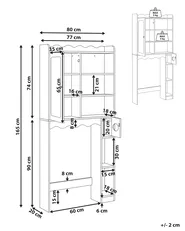 Bathroom Cabinet PENON 80 cm Light Beige_1113698