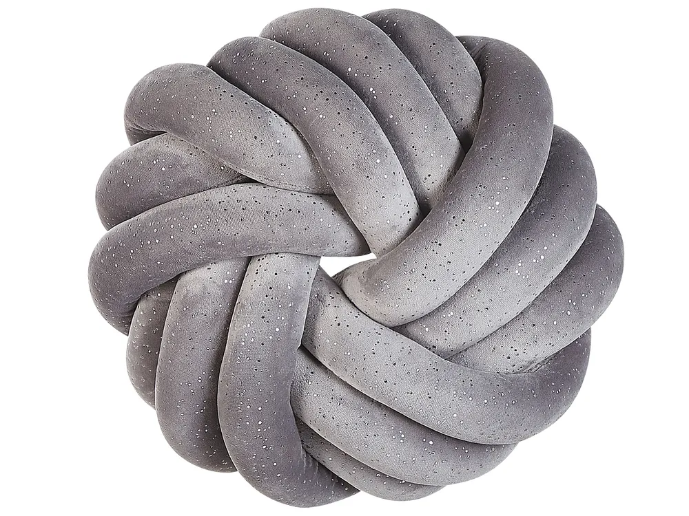 Throw Cushion AKOLA 30 x 30 cm Velvet Grey Solid_815370