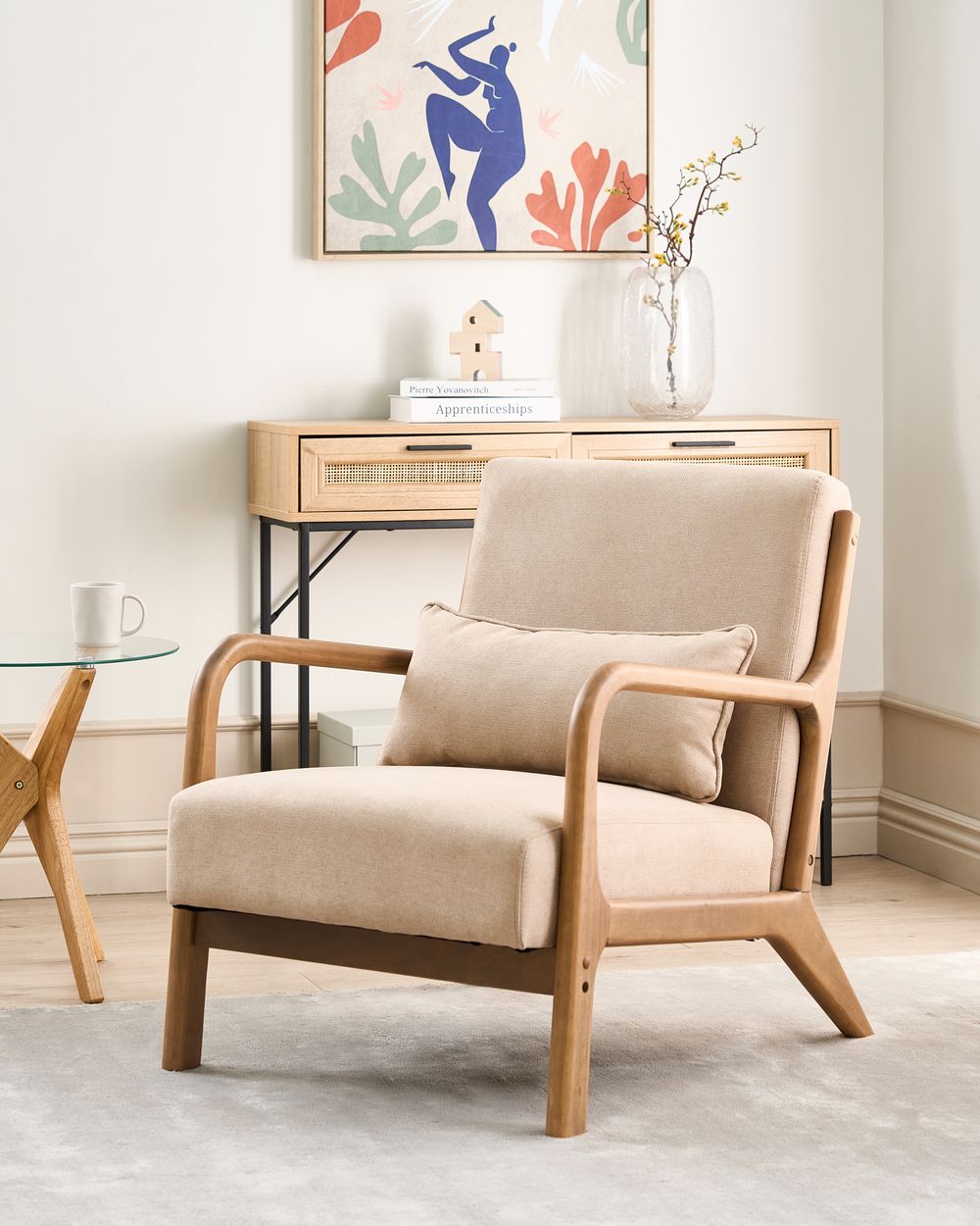 Fåtölj SKOVDE Beige
