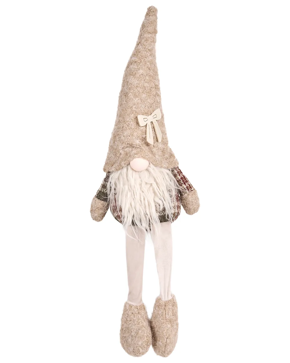 Joulukoristesetti 2 kpl ILOMANTSI 35/38 cm Tonttu Beige_1174063