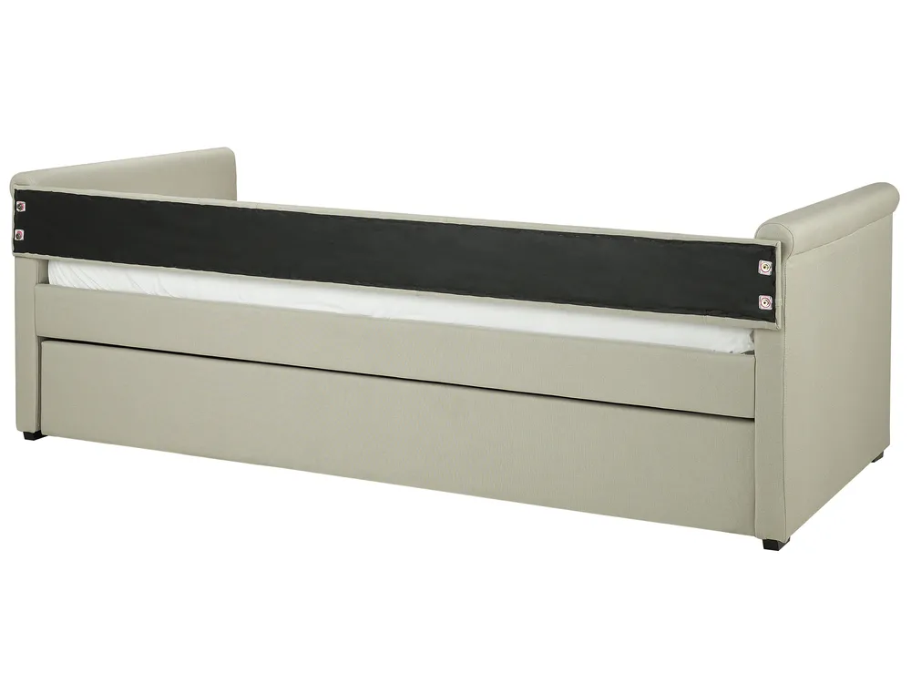 Sänky lisävuoteella Kangas LIBOURNE 80 x 200 cm Beige_867636