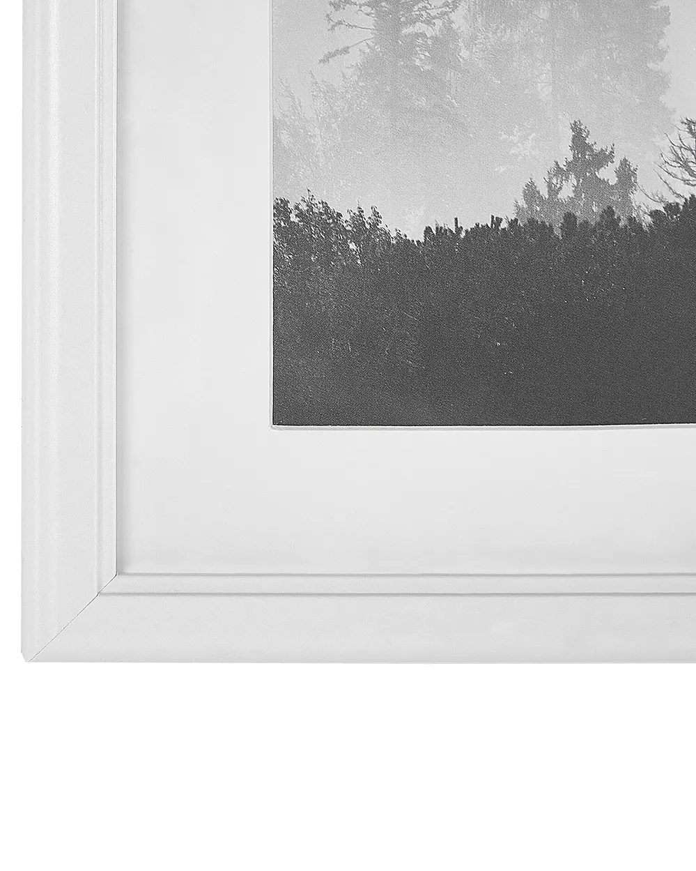 Set of 6 Photo Frames ZINARE Landscape White_819486
