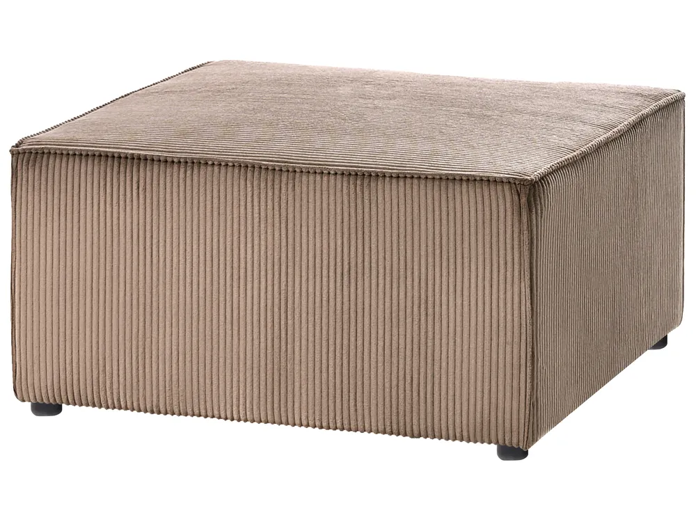 Moduulikulmasohva 4-istuttava LEMVIG rahilla Vakosametti Tumma beige Vasen_1053366