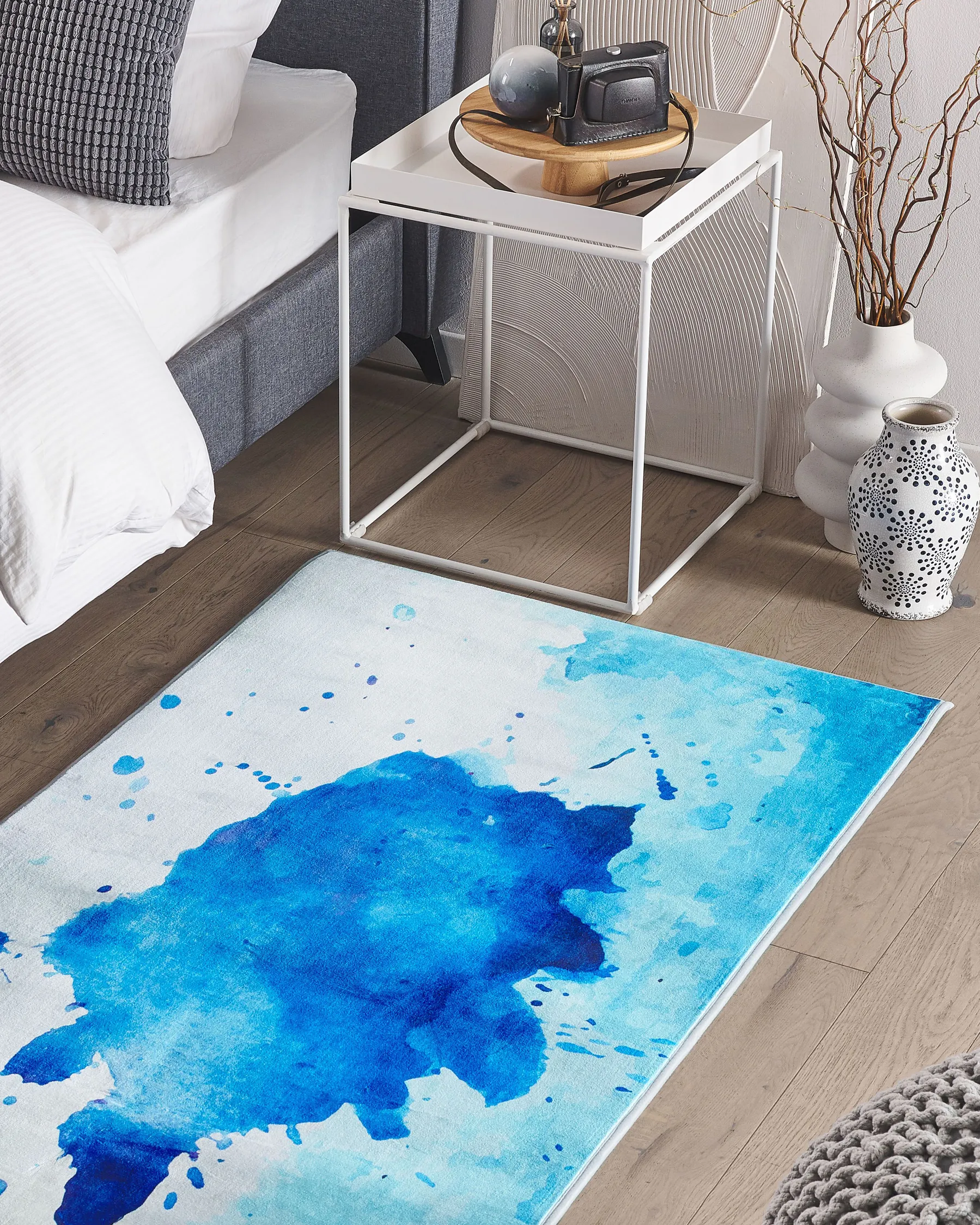 Rug ODALAR Blue 80 x 150 cm_755373