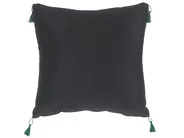 Set of 2 Decorative Cushions KUHI 45 x 45 cm Velvet Black Animal Pattern_801377