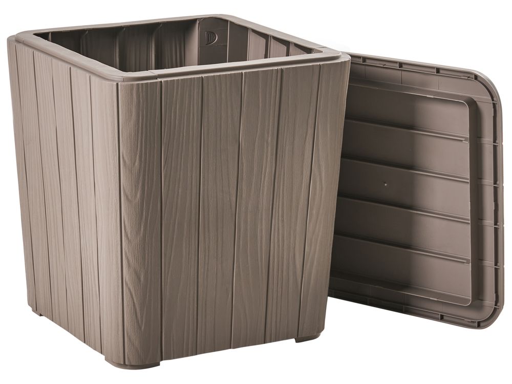 Förvaringslåda SARANDI 40 cm 40 cm Taupe