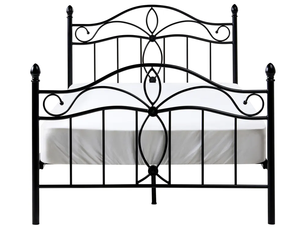 Bed Metal ANTLIA 120 x 200 cm (EU Small Double) Black_1026538