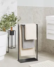 Towel Stand GARCITAS Metal Black_821806
