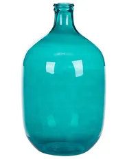 Decorative Vase SAMOSA 48 cm Glass Turquoise_823714