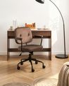 Desk Chair PAWNEE Velvet Brown