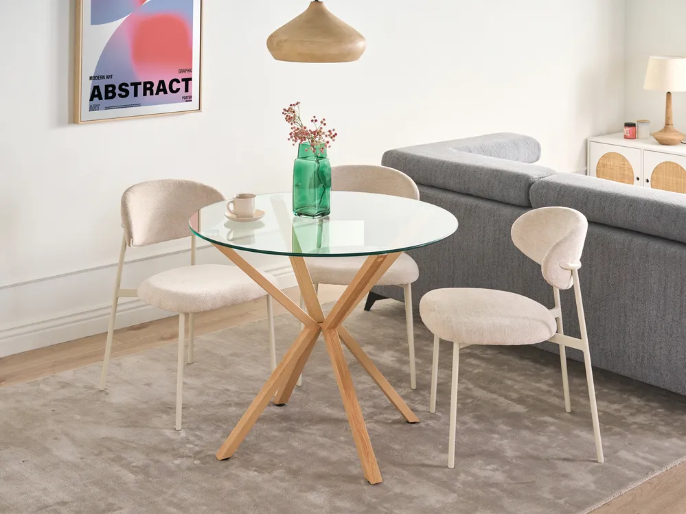 Dining Table ALTURA Transparent 90 cm 90 cm