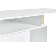 Työpöytä säädettävä ASHMORE 165/220 cm 55 cm Valkoinen_1053992