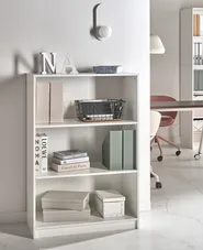3 Tier Bookcase ZEHNA 117 cm White_1026462