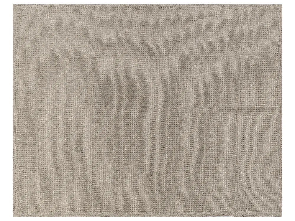 Bedspread CHAGYL Cotton 150 x 200 cm Taupe_917938