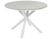 Trädgårdsmatgrupp 4-sits MALETTO/GROSSETO Metall Marmoreffekt Grå/ Beige_938227