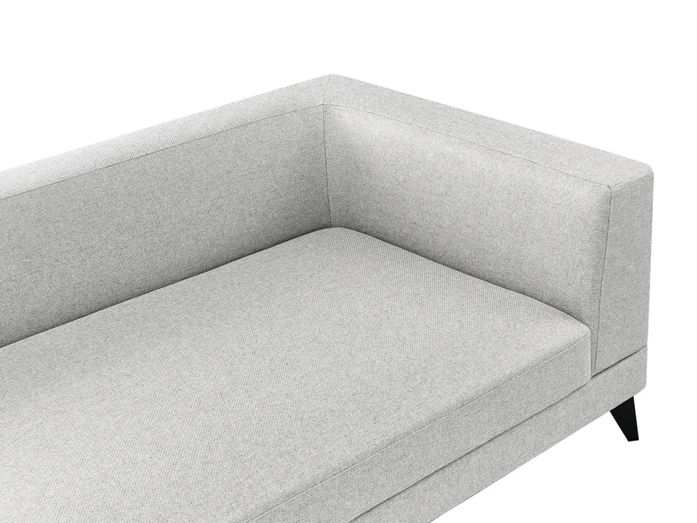 Sofa 4 Seater YURI Faux Linen Grey_1087701
