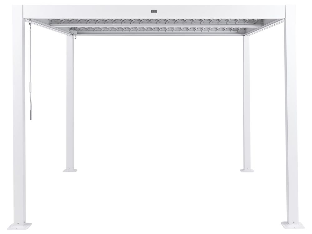 Gazebo FORNOLI 296 cm x 296 cm Metal White