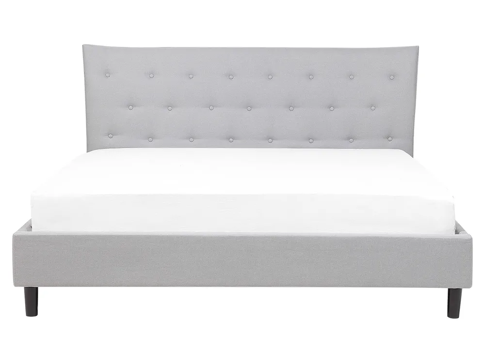 Bed Fabric SAVERNE 160 x 200 cm (EU King Size) Light Grey_708193