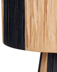 Bordslampa WELMEL Korg Brun/ Svart_899981