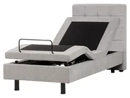 Adjustable Bed Fabric DUKE 80 x 200 cm (EU Small Single) Light Grey_973564