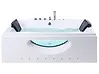 Corner Hot Tub with LED HAWES 1800 x 900 mm White
