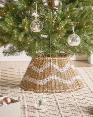 Christmas Tree Collar HIVER 43 cm Seagrass White_1011182