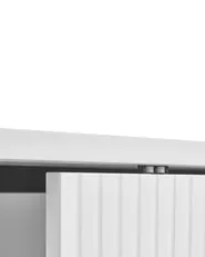Glass Display Sideboard LEDUC White_1025041