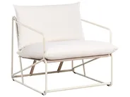 Garden Sofa Set 3 Seater PONTE Metal Light Beige_1013353