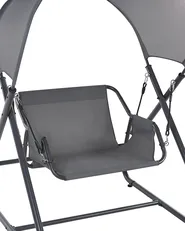 Patio Swing SOLAGNA Metal Dark Grey_961766