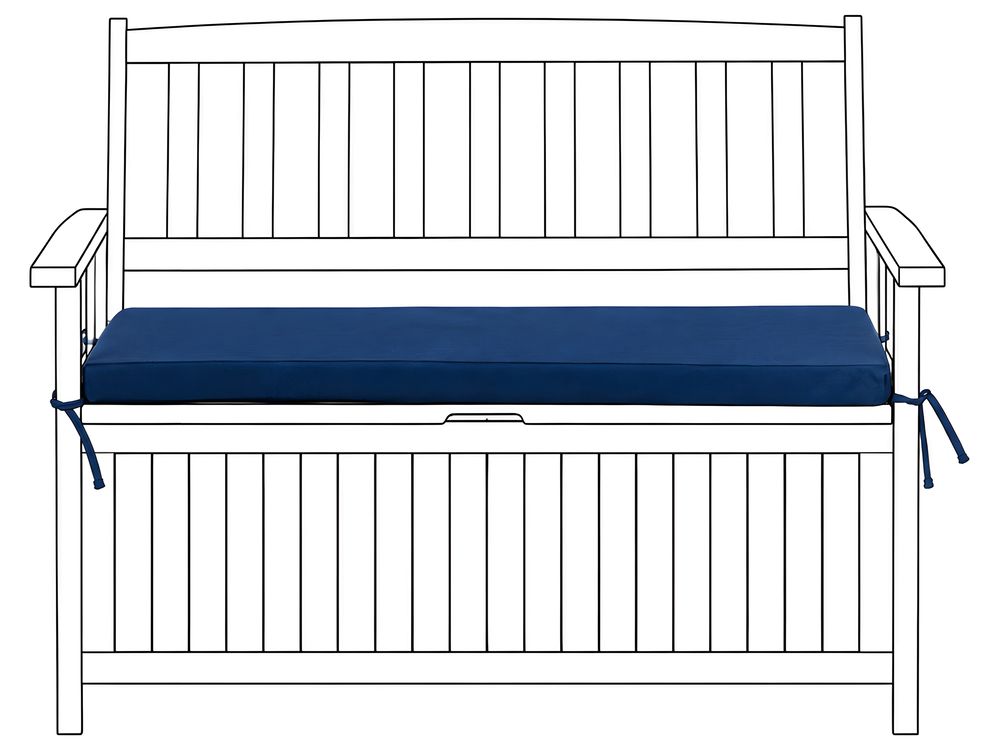 Pute til sittebenk SOVANA 108 x 45 cm Blå