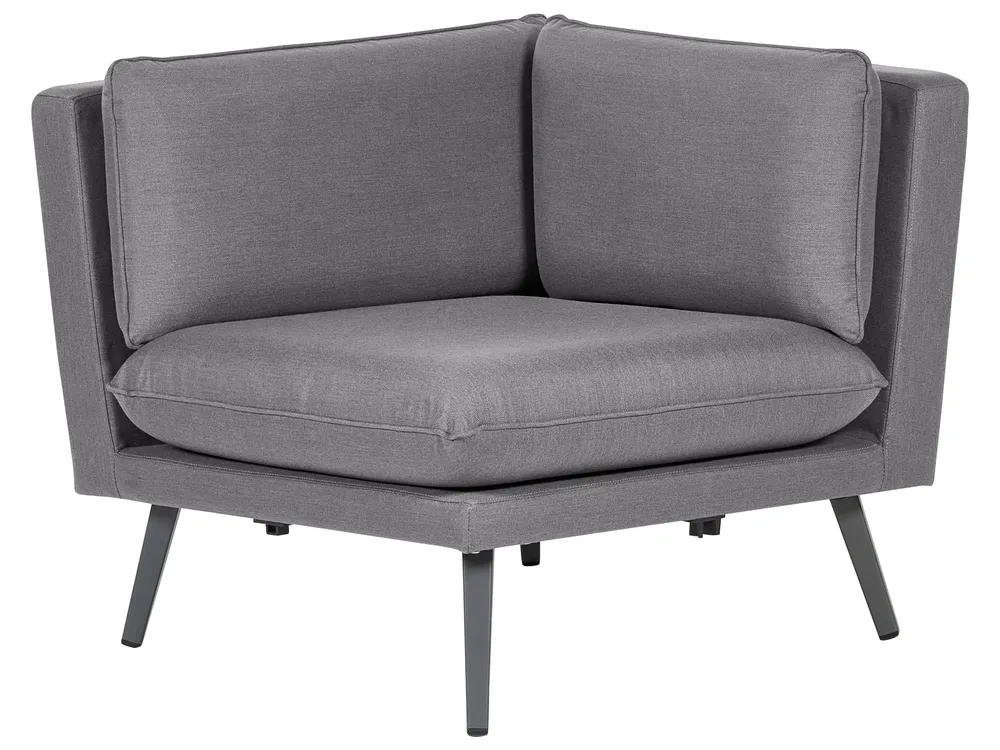 Garden Corner Sofa 5 Seater LORETELLO Grey_862502