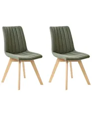 Set med 2 matstolar CALGARY  Mörkgrön_958225