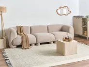 Modulsoffa 3-sits MJALBI Bouclé Beige_1100234