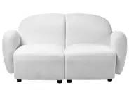 Living Room Set 6 Seater JULE Boucle Off-White_1145696