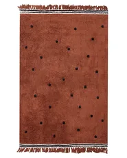 Barnmatta LAZA Brun 140 x 200 cm Bomull_908046